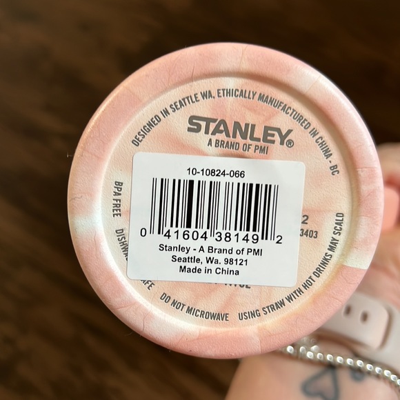 Stanley 40oz Stainless Steel Adventure Quencher Tumbler - Peach Tie Dye - Picture 5 of 5